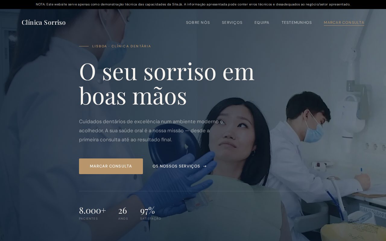 Website Clínica Sorriso